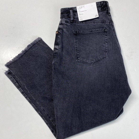 LOFT Dark Wash Ankle Jeans - Picture 1 of 10
